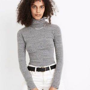 Madewell NWT gray turtleneck bodysuit